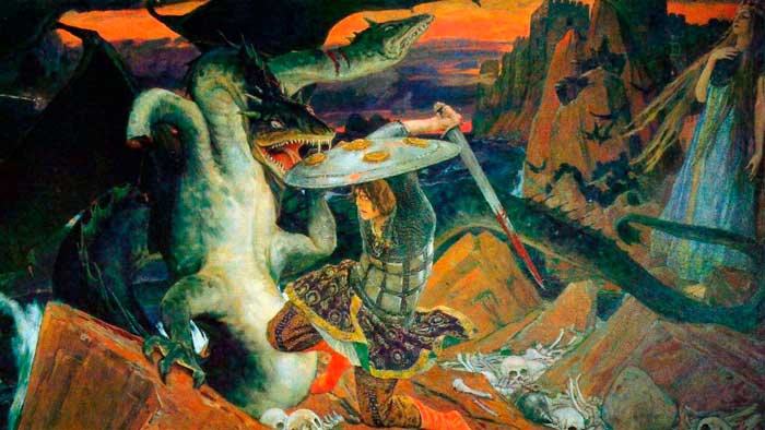 Битва Ивана-царевича с трехглавым Змеем