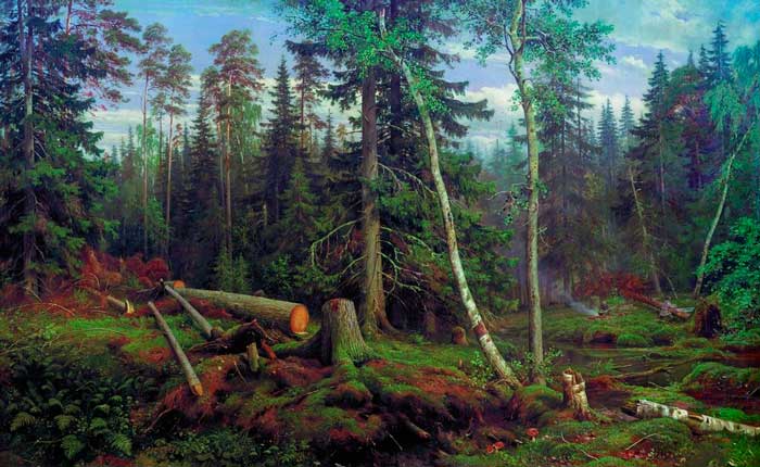 Шишкин - Рубка леса