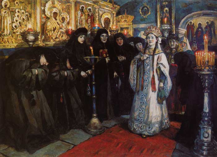 Суриков - Посещение царевной женского монастыря