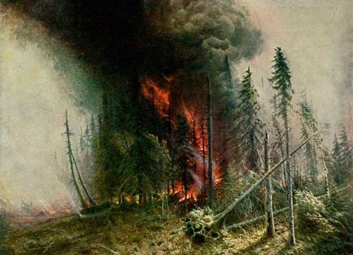 Денисов-Уральский Лесной пожар