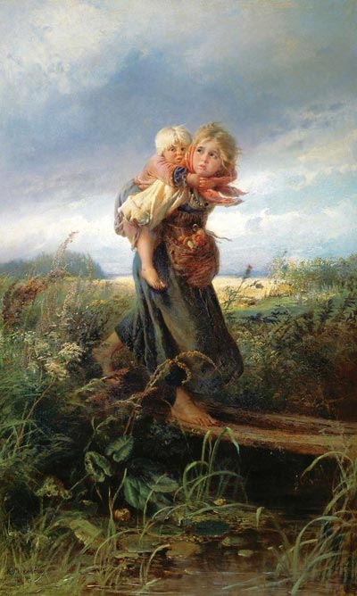 Маковский - Дети бегущие от грозы