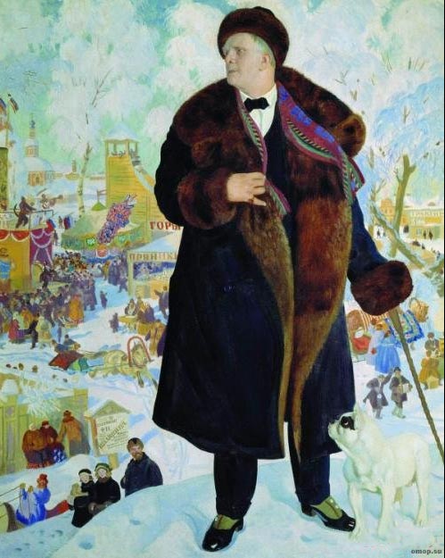 Кустодиев - Портрет Шаляпина